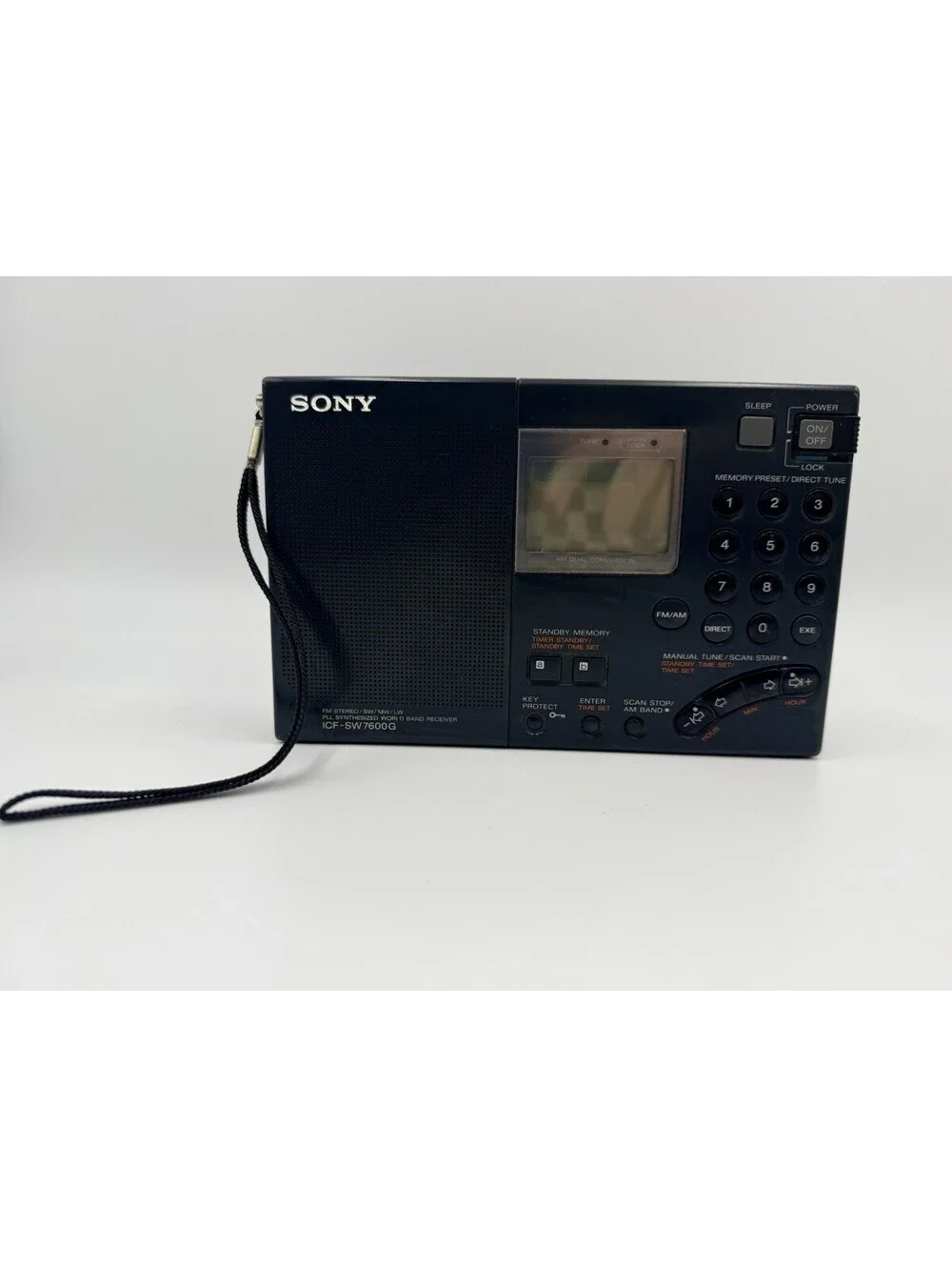 Sony ICF-SW7600G AM/FM/SW Portable World Band Radio Receiver Working + antenna